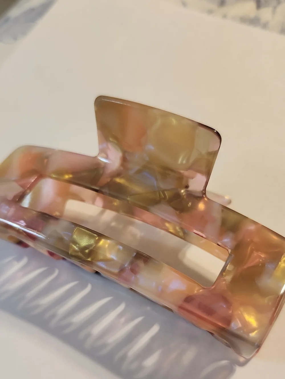 NWOT Acetate Hair Clip 4 inches